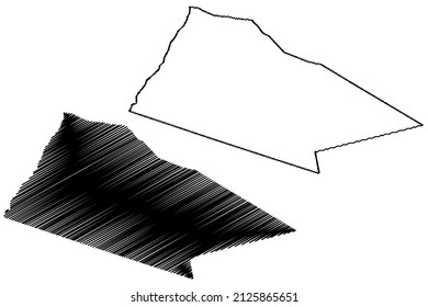 Senador Rui Palmeira municipality (Alagoas state, Municipalities of Brazil, Federative Republic of Brazil) map vector illustration, scribble sketch Senador Rui Palmeira map