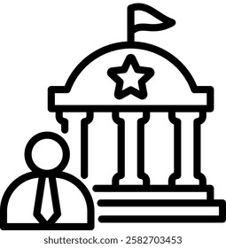 Senate Icon Element For Design