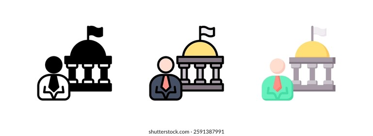 Senate Icon Element For Design