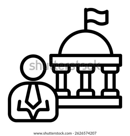 Senate Icon Element For Design