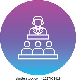 Icono del vector del Senado. Se puede usar para imprimir, móviles y aplicaciones web.