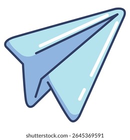 Send 3d icon vector style for communication user interface Lineal Color style.