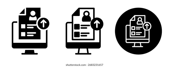 Send Application Icon Collection Glyph and Mixed Vector Illustration