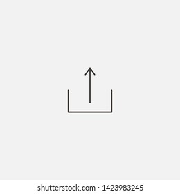 send arrow icon sign signifier vector