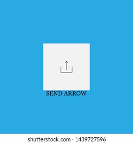 send arrow icon sign signifier vector