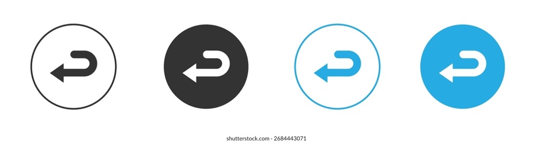 Ícone Enviar para trás. Modelo de design de ícone gráfico