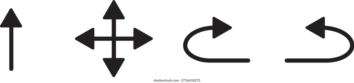 Send back icon Symbol concept for web design. Send back icons in black stroke designs