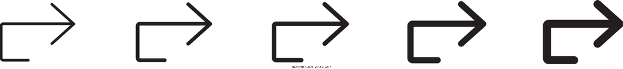 Send back icon Symbol concept for web design. Send back icons in black stroke designs