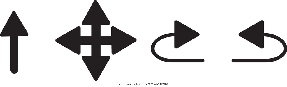 Send back icon Symbol concept for web design. Send back icons in black stroke designs