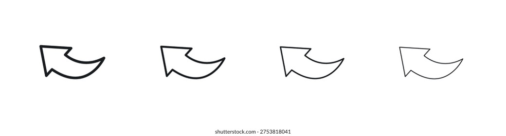 Send back icon Vector Pictogram for Web and App in Outline Style