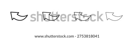 Send back icon Vector Pictogram for Web and App in Outline Style