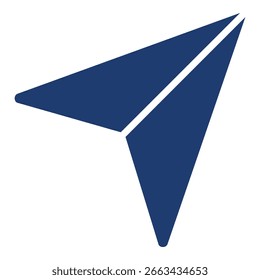Send In Blue Monochrome Flat Design, Vector Illustration