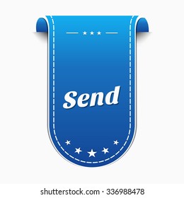 Send Blue Vector Icon Design