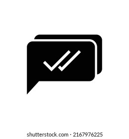 Enviar diseño de icono de chat aislado en fondo blanco