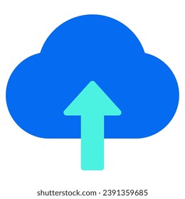 Send to Cloud icon illustration for uiux, infographic, web, app, etc