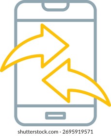 Enviar signo de arte de símbolo de icono de datos