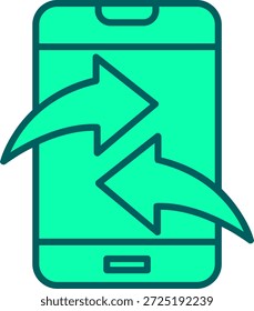 Enviar signo de arte de símbolo de icono de datos