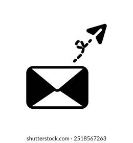 ícone Enviar Dados ilustração de estoque de vetor