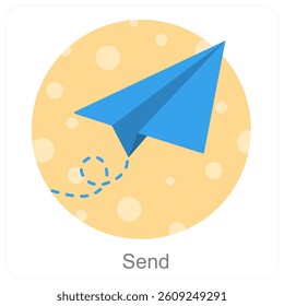 Send and deliver icon concept