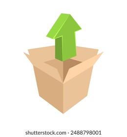 Send the delivery box. Delivery, vector illustration