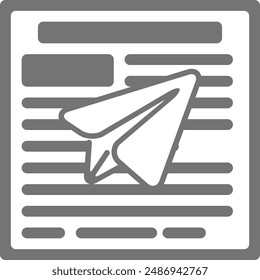 send document gray vector icon

