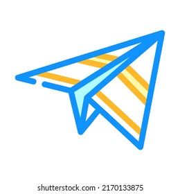 send email campaign color icon vector. send email campaign sign. isolated symbol illustration