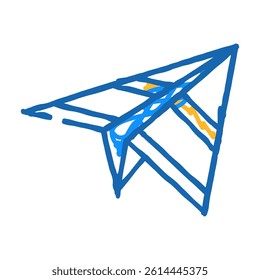 send email campaign doodle icon sketch vector. send email campaign sign. isolated symbol illustration