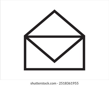 send email envelope inbox icon isolated white