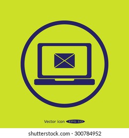 send email envelope in a laptop