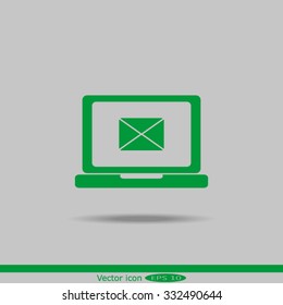 send email envelope in a laptop