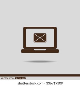 send email envelope in a laptop