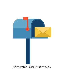 Send email flat design vector illustration