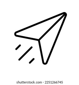 Send Email. Flying paper airplane. Vector.