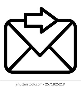 Send Email Icon Element For Design