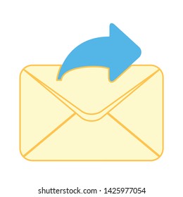 send email icon. flat illustration of send email vector icon for web