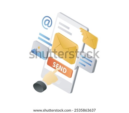 Send email message on mobile