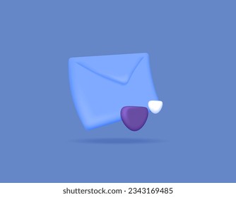 send e-mail messages. mailer or message sender. letter envelope and arrow. technology, software or application. symbol or icon. minimalist 3d concept design. vector elements. blue background