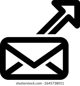 Enviar Correo Electrónico, Enviar Correo Electrónico, Correo Electrónico Enviado Icono De Esquema