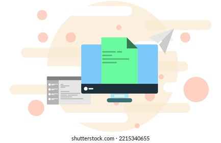 send email via computer and laptop