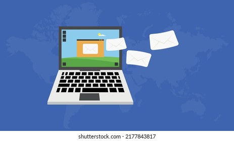 send emails from laptop via internet
