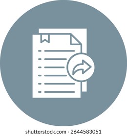 Send File vector icon. Can be used for printing, mobile and web applications.