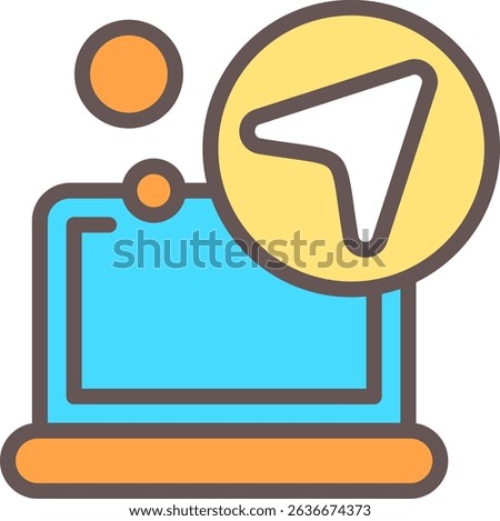 Send Filled Style Icon Design