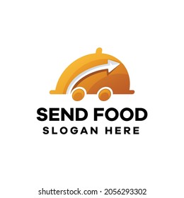 Send Food Gradient Logo Design