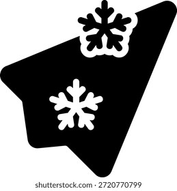 Enviar Vector de ilustración de icono de glifo
