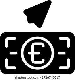 send glyph icon illustration vector