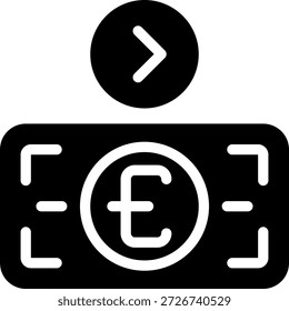 send glyph icon illustration vector