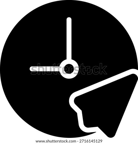 send glyph icon illustration vector