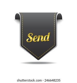 Send golden Vector Icon Design