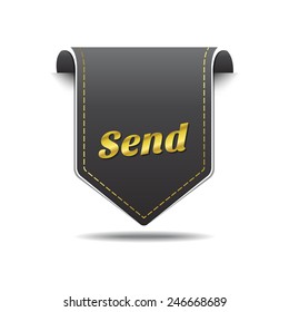 Send golden Vector Icon Design
