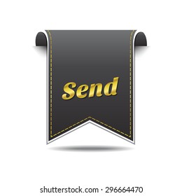 Send golden Vector Icon Design